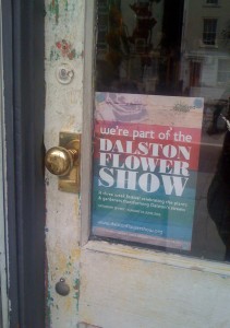 we're part of the Dalston Flower Show